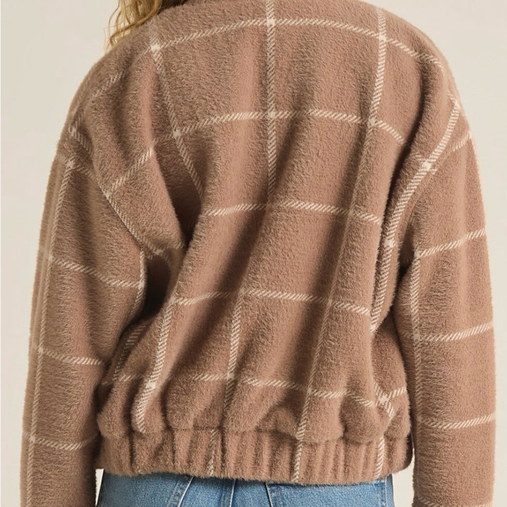 Z Supply Lex Plaid Bomber Jacket - Medium - Picture 2 of 3